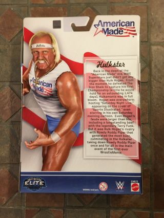 Mattel WWE Elite HULK HOGAN Ringside Collectibles Exclusive American Made 2