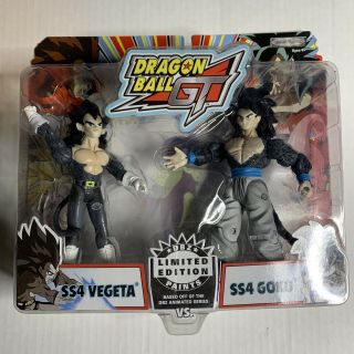 Dbz Jakks Pacific Dragon Ball Gt Z Limited Paints Ss4 Vegeta Goku Figures Set