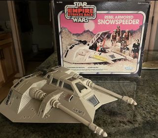 Vintage Star Wars Rebel Armored Snowspeeder W/ Box & Instructions (esb)