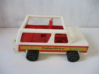 Vintage Fisher Price Little People Vehicle Car Jeep Toy