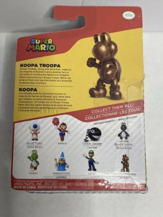 Jakks World Of Nintendo Koopa Troopa Exclusive Trophy 2.  5 