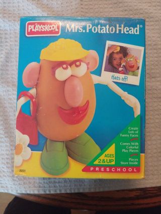 Playskool Mrs.  Potato Head W/ Box Preschool Classic Toy Vintage 1996