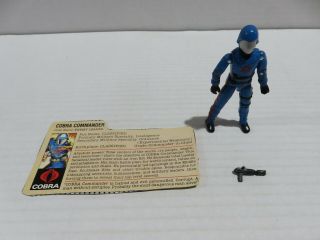 Cobra Commander 1982 - 83 Vintage G.  I.  Joe 3.  75 " Figure Complete W/ Accessories