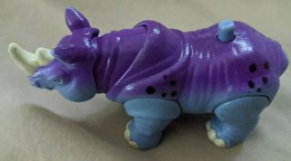 Imaginext Adventures Jungle Rhino Loose Blue And Purple Rhinoceros