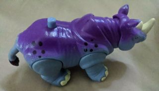 IMAGINEXT ADVENTURES JUNGLE RHINO loose blue and purple Rhinoceros 2