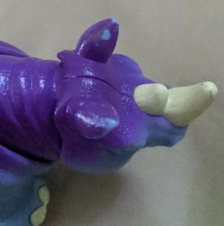 IMAGINEXT ADVENTURES JUNGLE RHINO loose blue and purple Rhinoceros 3