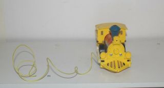 Vintage 1964 Fisher Price 643 Toot Toot Train Engine Pull Toy Wood Plastic