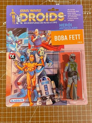 1985 Star Wars Droids Boba Fett Glasslite