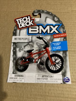 Tech Deck Bmx Series 6 We The People (curse C - 20) Red Frame Black Wheels - Vhtf