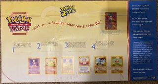 Pokemon League - Pokemon The Movie 2000 Trading Card Game Playing Mat