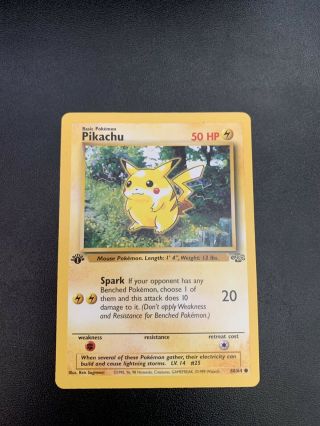 Vintage Pokemon Pikachu 60/64 1st Edition -