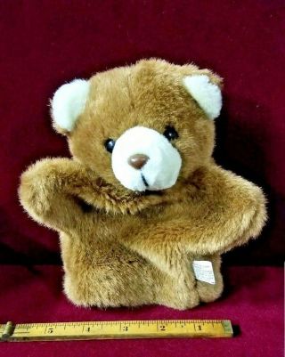 Vintage Plush Teddy Bear Hand Puppet Scott Foresman