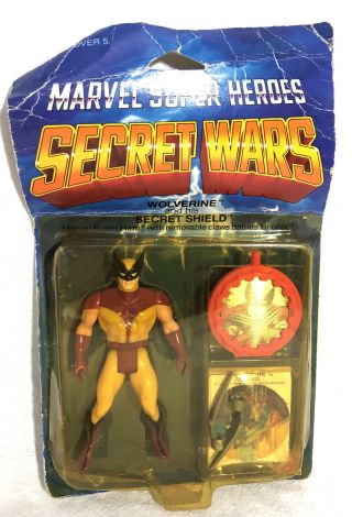 1984 Marvel Heroes Secret Wars Wolverine And His Secret Shield Mattel