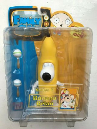 Bnib Mezco Toyz Family Guy Series 6 Banana Brian Griffin Action Figure Cartoon