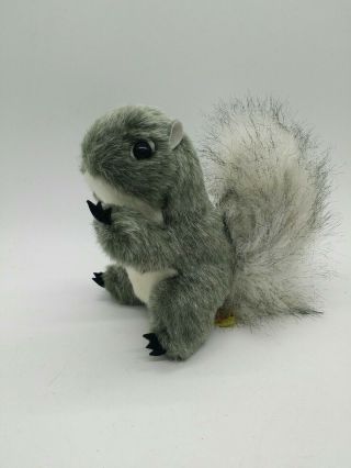 Finger Puppet - Folkmanis - Mini Gray Squirrel Animals Soft Doll Plush