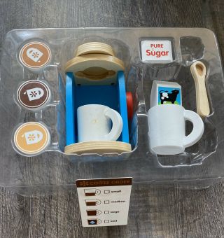 Melissa Doug Brew & Serve Wooden Coffee Pod Maker Set Not Complete