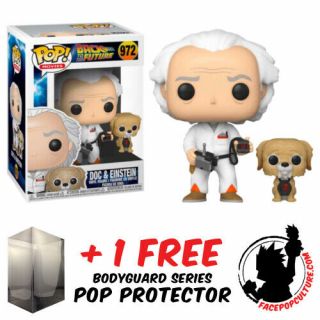 Funko Pop Back To The Future Doc And Einstein 972 Exclusive Vinyl Figure