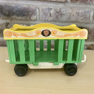 1973 Vintage Fisher Price Circus Train 991 Little People Green Lion Replacement