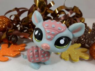 Littlest Pet Shop Baby Blue And Pink Armadillo 1736