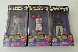 1996 Playmates Wb/warner Bros.  Space Jam Michael Jordan Set Of 3 Rare