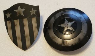 Hot Toys Captain America Concept Art Mms488 1/6 Shield Bundle Only Authentic