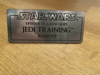 Star Wars Jedi Training Remote Display Plaque