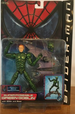 Poseable Green Goblin Toy Biz Marvel Spider - Man Movie Series 1 Nib Legend