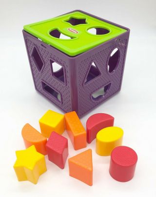 Playskool Shape Sorter Cube W/ 9 Shapes -