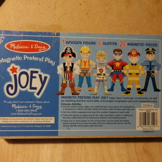 Melissa & Doug Wooden Toy Magnetic Dress Up - Joey (looks) Kids 3 - 6