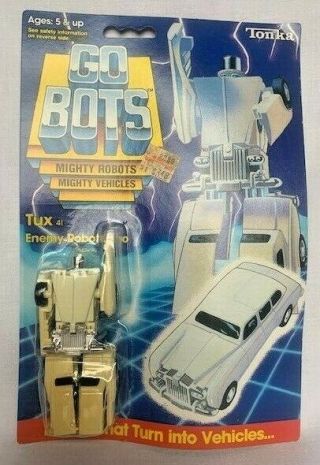 1984 Vintage Tonka Gobots Tux Enemy Robot Limo In Package Nisp