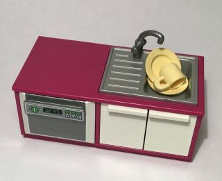 Playmobil DOLL HOUSE accessories KITCHEN SINK WITH DISHWASHER city life 2