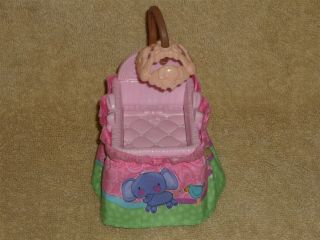 Fisher Price Loving Family Dollhouse Pink Baby Girl Crib Bed Mobile 2