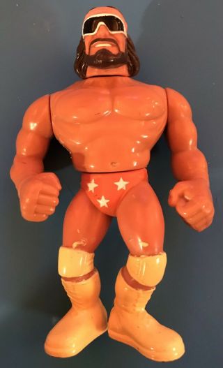 Vintage Wwf Wwe Macho Man Randy Savage Series 1 Hasbro Wrestling Figure 1990 Vg