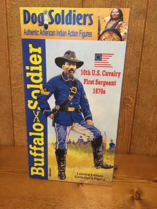 Dog Soldiers 12 " Us Cavalry Buffalo Soldier 1800s Era - In Satisfactory Box