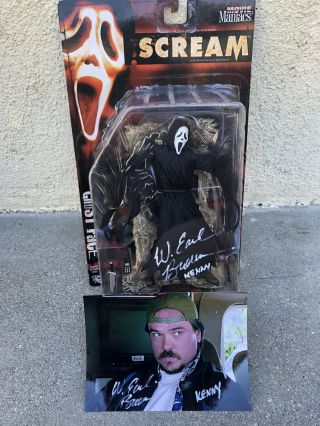 Signed Mcfarland Toys Movie Maniacs Scream “ghost Face” - W Earl Brown Autograph