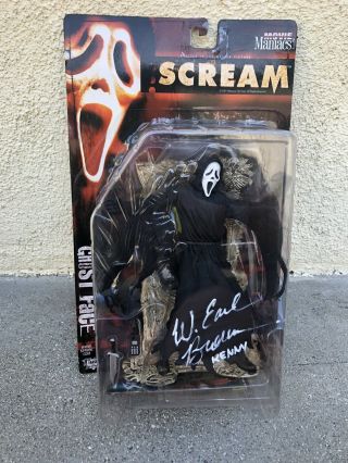 Signed McFarland Toys Movie Maniacs SCREAM “Ghost Face” - W Earl Brown Autograph 2