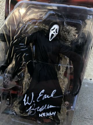 Signed McFarland Toys Movie Maniacs SCREAM “Ghost Face” - W Earl Brown Autograph 3
