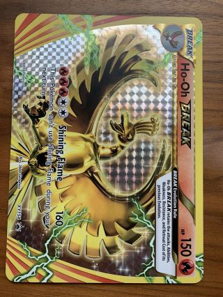 Ho - Oh Break Xy154 Holo Rare Xy Promos Pokemon Card Jumbo Nm
