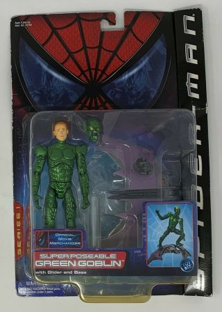 Toy Biz Spider - Man Movie Poseable Green Goblin 2002 Action Figure