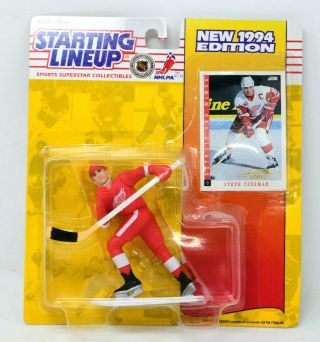 Starting Lineup 1994 Steve Yzerman Detroit Red Wings Hockey Nhl Slu