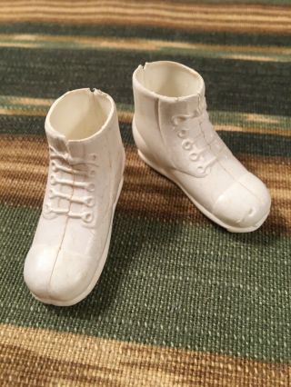 Vintage 1970’s G I Joe White Boots - Action Figure Accessories,  Shoes
