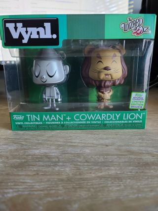 Funko Vynl 2019 Limited Edition Wizard Of Oz Tin Man & Cowardly Lion Exclusive