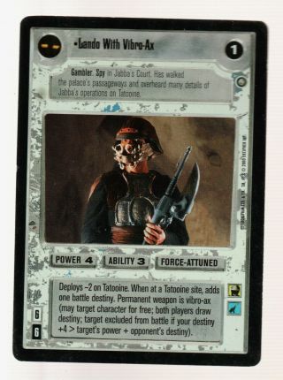 Lando With Vibro - Ax - - Star Wars Ccg/swccg Card Game Nm