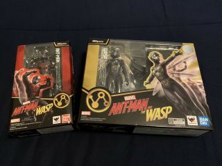 S.  H.  Figuarts Wasp And S.  H.  Figuarts Antman 100 Authentic (u.  S.  Seller)