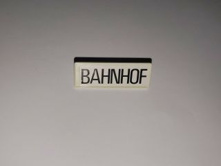 Playmobil Banhof Sign - - 30 03 953 Train Station 4300 Vintage