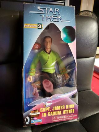 1998 Star Trek Warp Factor Series 3 Capt Jamrs Kirk In Casual Attire Collector 