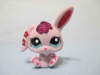 Littlest Pet Shop Purple Sparkle Glitter Bunny Rabbit 2354 Authentic Lps