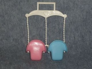 Fisher Price Loving Family Dollhouse Double Baby Pink & Blue Swing 2