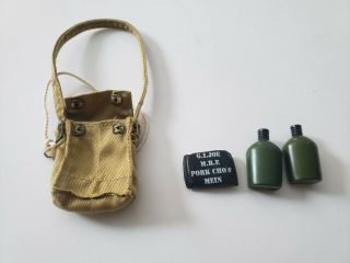 Vintage Gi Joe 1990 Field Pack With Mre And Two Canteens