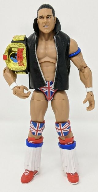Wwe Elite Legends 3 The British Bulldog Wrestling Figure European Belt Wwf